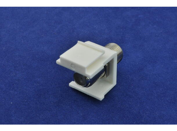 PHS Keystone F plugg F/F Innsats for PHS WallPlate, Hunn/Hunn 